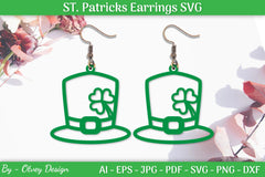 St Patrick's Day Earrings SVG Bundle - CraftNest - Digital Crafting and Art