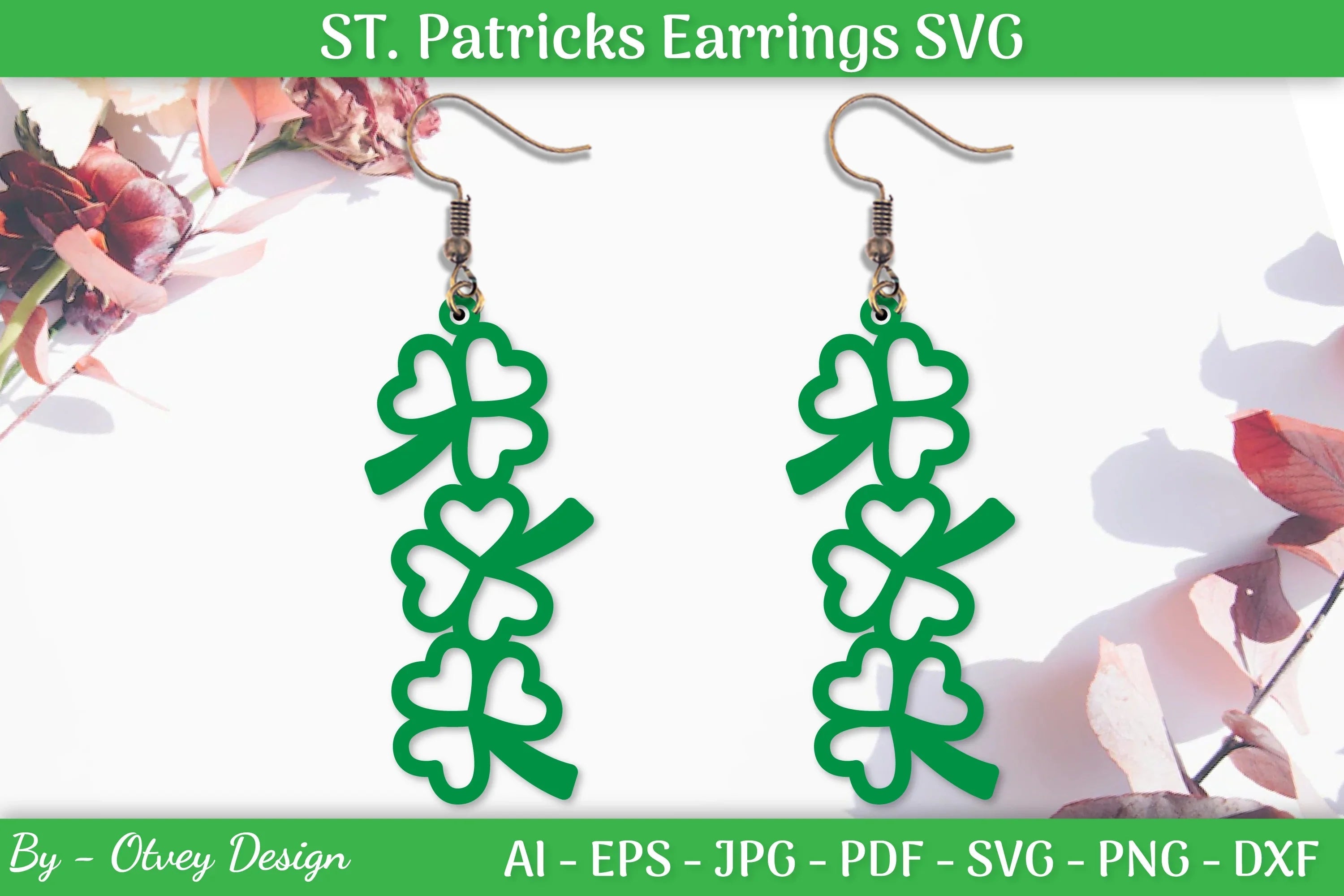 St Patrick's Day Earrings SVG Bundle - CraftNest - Digital Crafting and Art