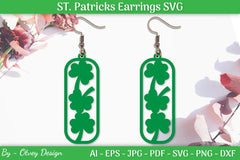 St Patrick's Day Earrings SVG Bundle - CraftNest - Digital Crafting and Art