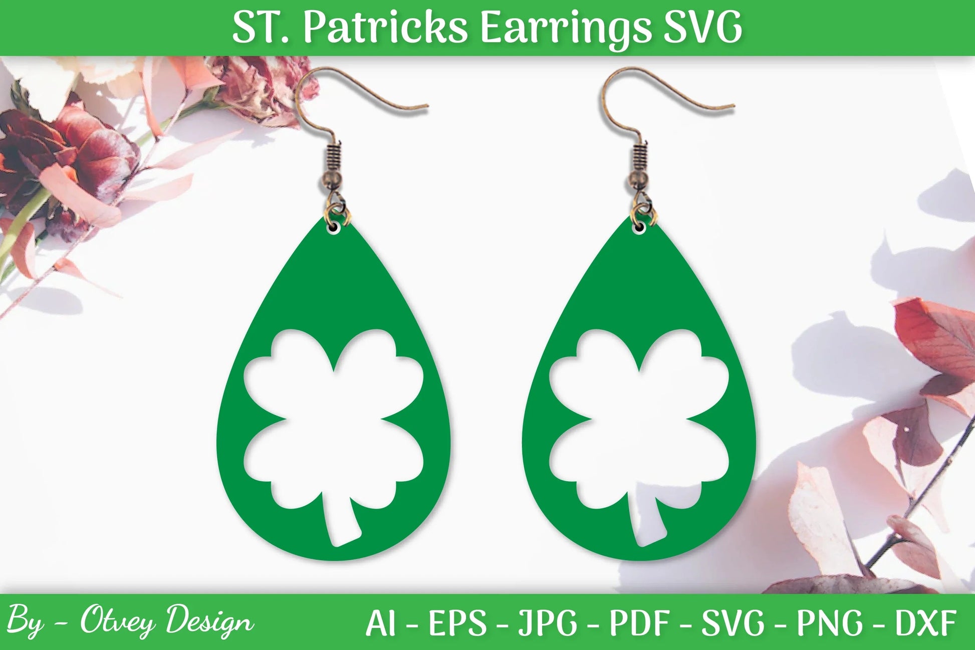 St Patrick's Day Earrings SVG Bundle - CraftNest - Digital Crafting and Art
