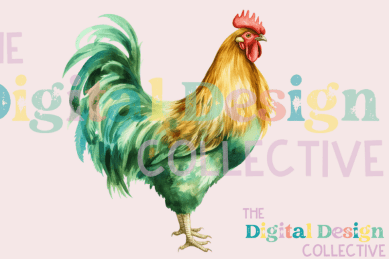 St. Patrick's Day Farm Chickens Clipart Bundle - CraftNest - Digital Crafting and Art