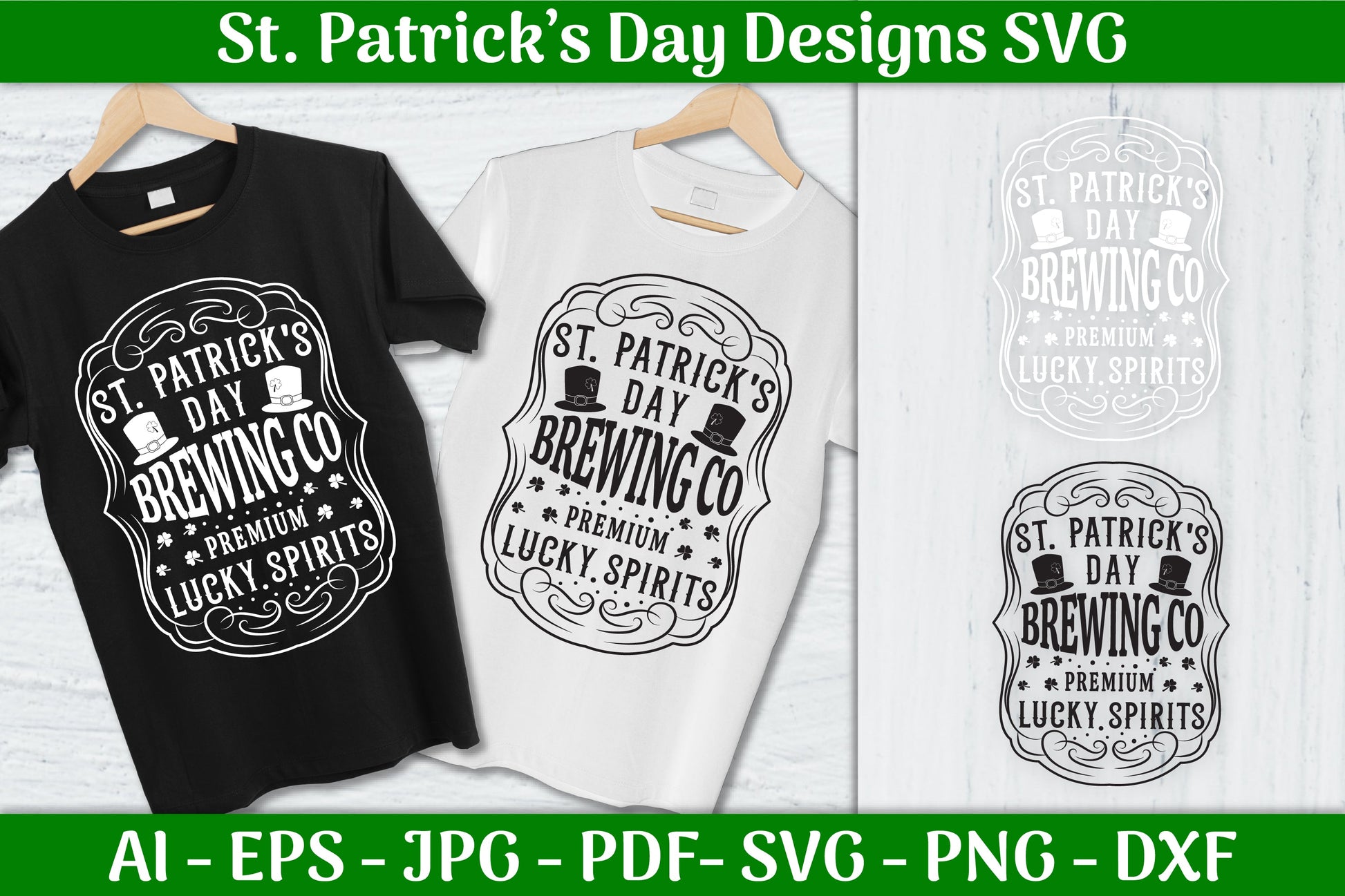 St Patricks Day Brewing Co SVG Bundle - CraftNest - Digital Crafting and Art