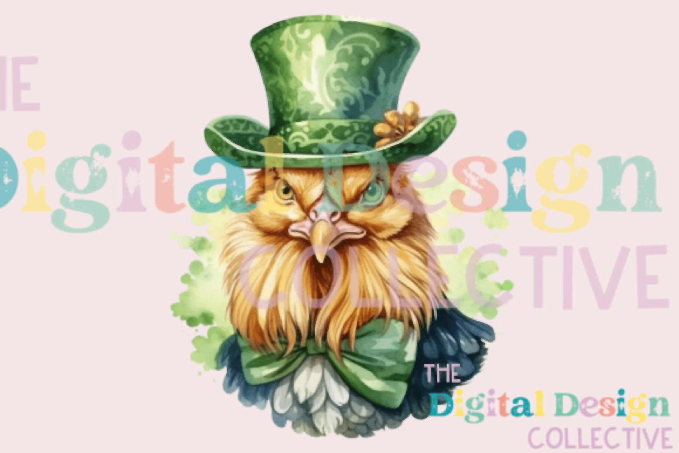 St. Patrick's Day Farm Chickens Clipart Bundle - CraftNest - Digital Crafting and Art