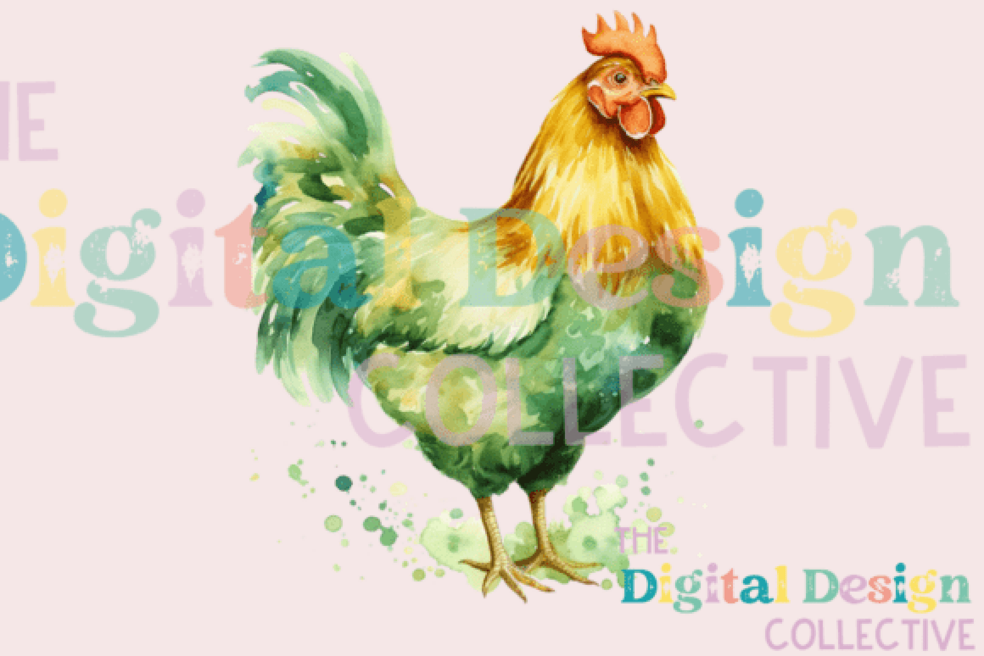 St. Patrick's Day Farm Chickens Clipart Bundle - CraftNest - Digital Crafting and Art