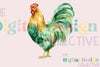 St. Patrick's Day Farm Chickens Clipart Bundle