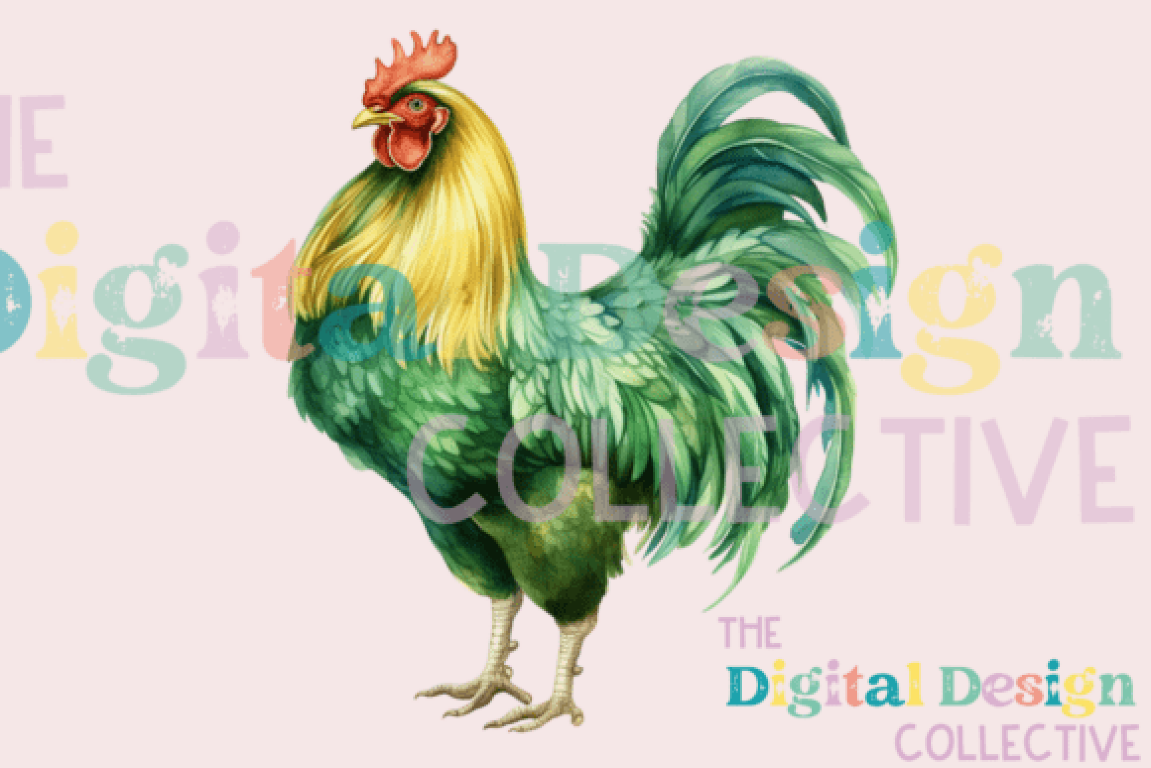 St. Patrick's Day Farm Chickens Clipart Bundle