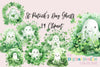 Adorable St. Patrick's Day Ghosts Clipart Bundle