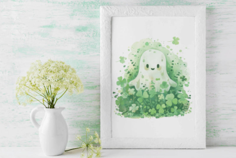 Adorable St. Patrick's Day Ghosts Clipart Bundle - CraftNest - Digital Crafting and Art