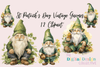 Vintage St. Patrick's Day Gnomes Clipart Bundle