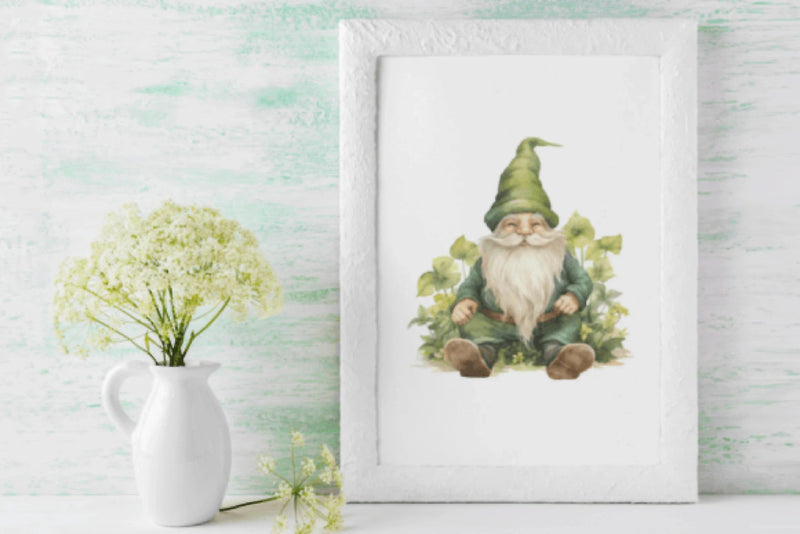 Vintage St. Patrick's Day Gnomes Clipart Bundle - CraftNest - Digital Crafting and Art