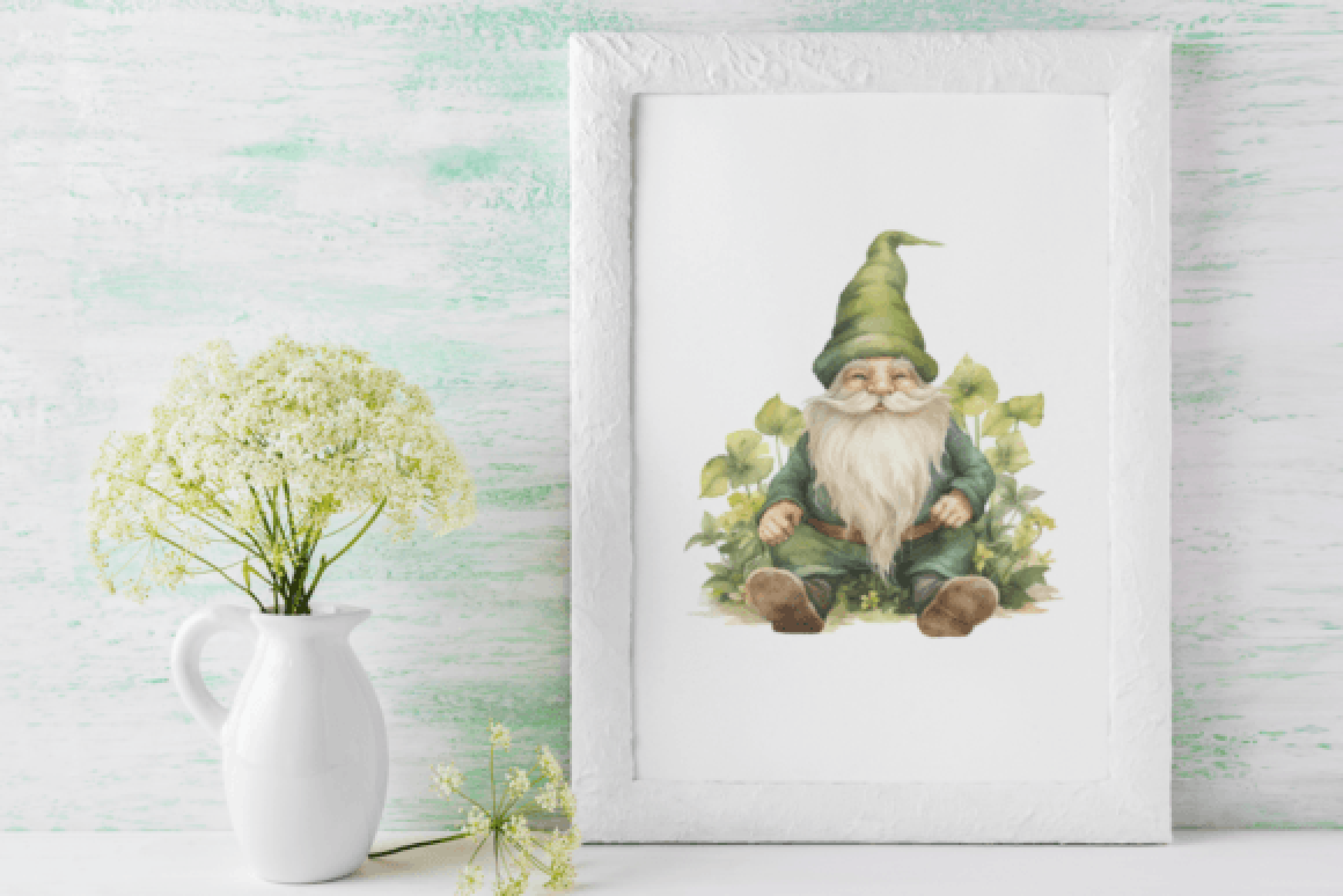Vintage St. Patrick's Day Gnomes Clipart Bundle