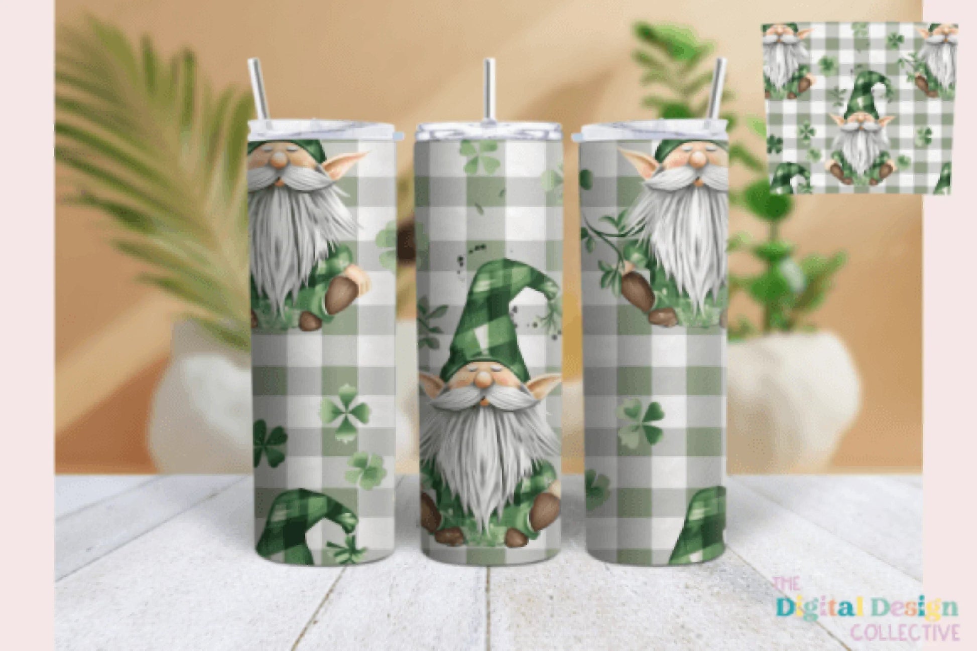 St. Patrick's Day Gnome Tumbler Wrap Bundle - CraftNest - Digital Crafting and Art