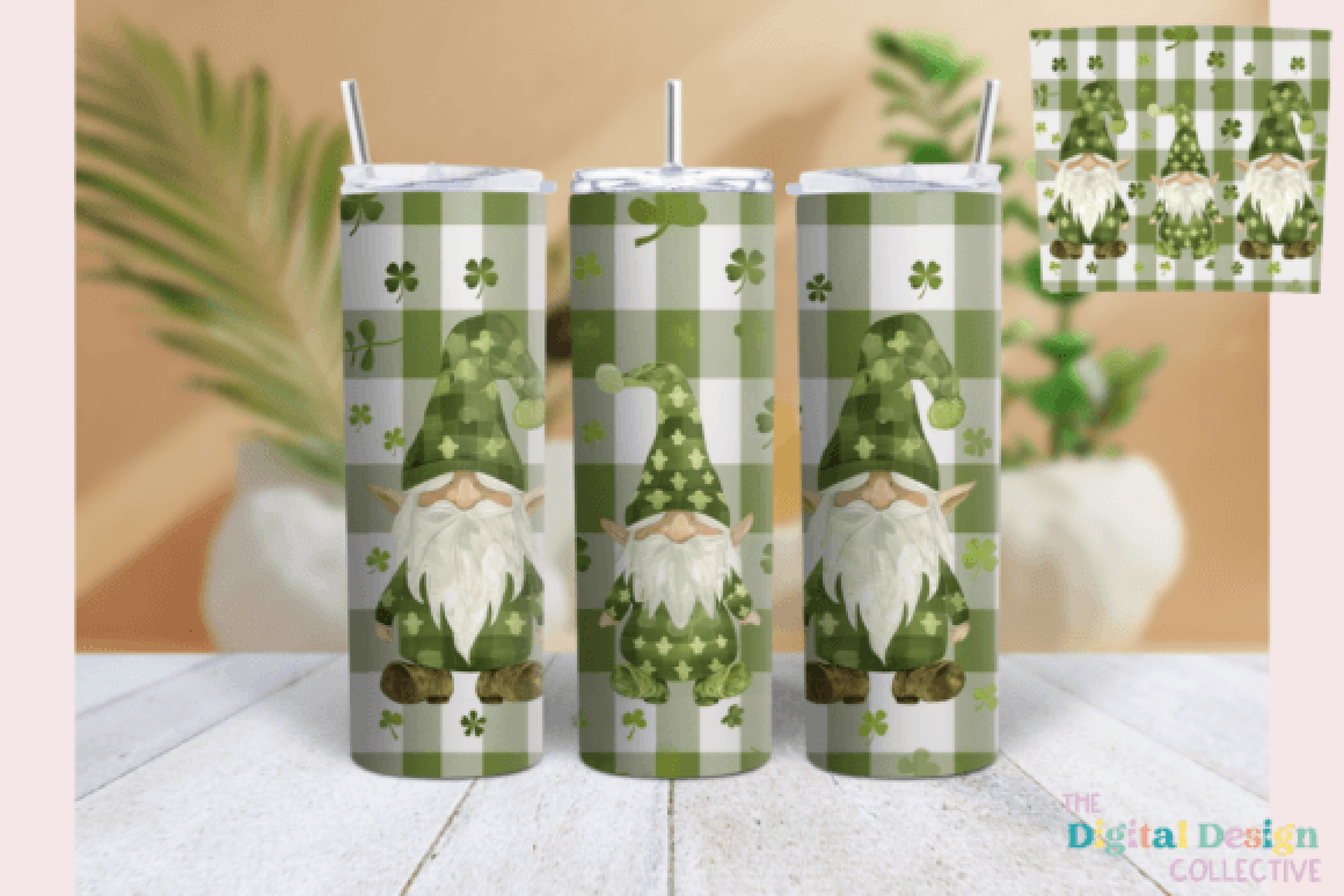 St Patrick's Day Gnome Tumbler Wrap Bundle