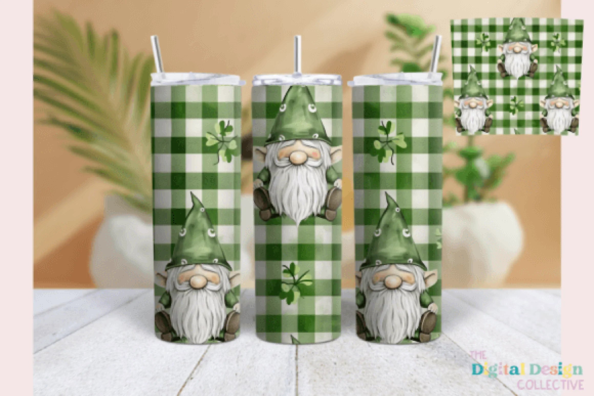 St. Patrick's Day Gnome Tumbler Wrap Bundle - CraftNest - Digital Crafting and Art