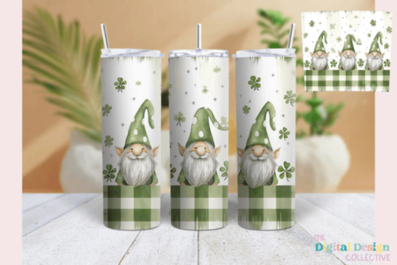 St Patrick's Day Gnome Tumbler Wrap Bundle - CraftNest - Digital Crafting and Art
