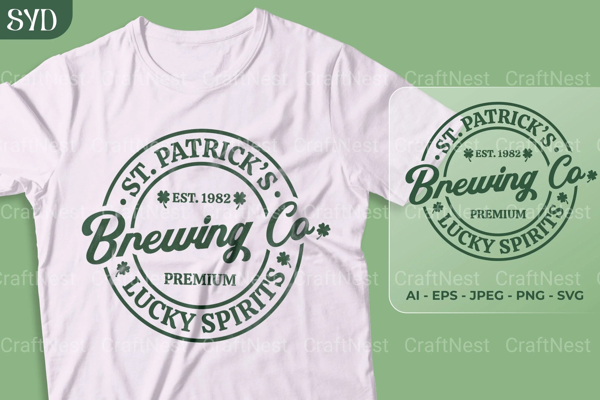 St. Patrick's Day Brewing Co SVG Bundle - CraftNest - Digital Crafting and Art