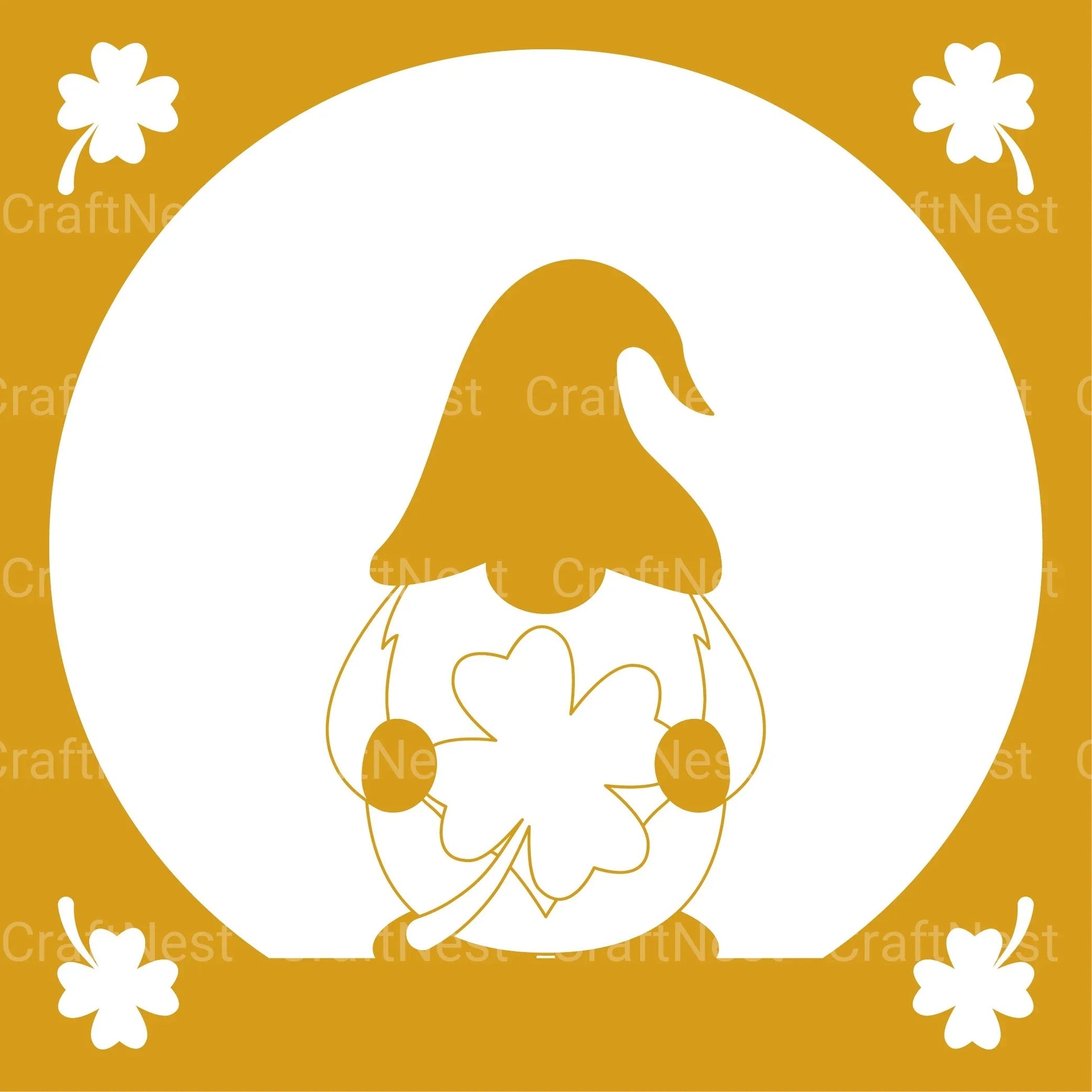 St. Patrick's Day Gnome Layered Papercut Clipart Bundle - CraftNest - Digital Crafting and Art