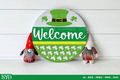 St. Patrick's Day Round Sign SVG Bundle - CraftNest - Digital Crafting and Art