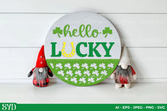 St. Patrick's Day Round Sign SVG Bundle - CraftNest - Digital Crafting and Art