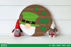 St. Patrick's Day Round Sign SVG Bundle - CraftNest - Digital Crafting and Art