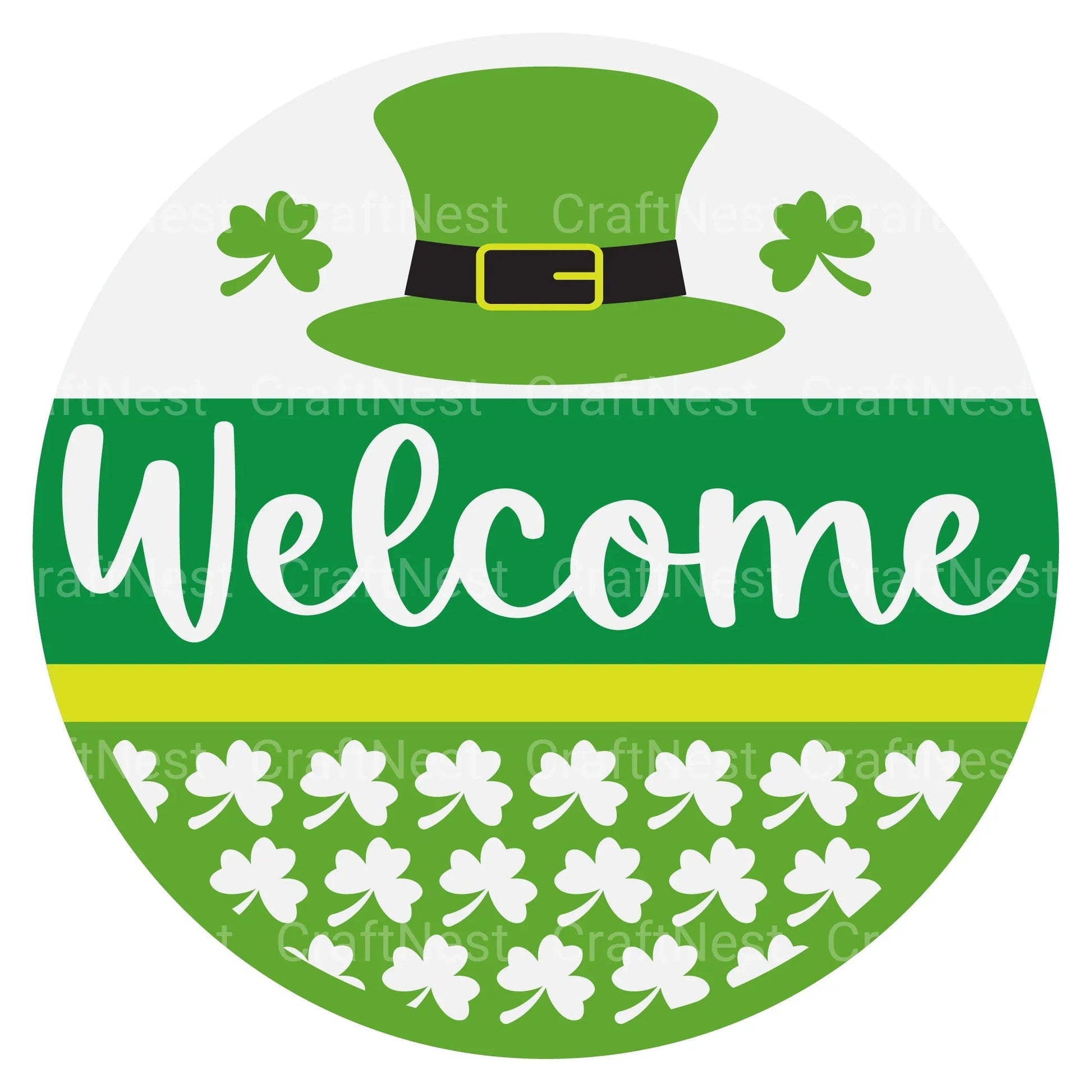 St. Patrick's Day Round Sign SVG Bundle - CraftNest - Digital Crafting and Art
