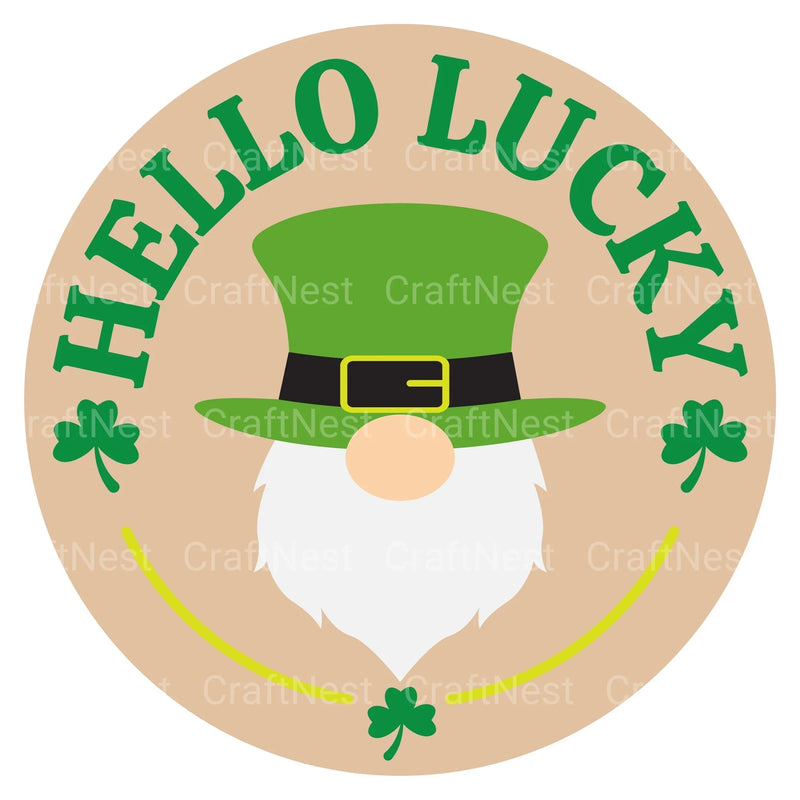 St. Patrick's Day Round Sign SVG Bundle - CraftNest - Digital Crafting and Art