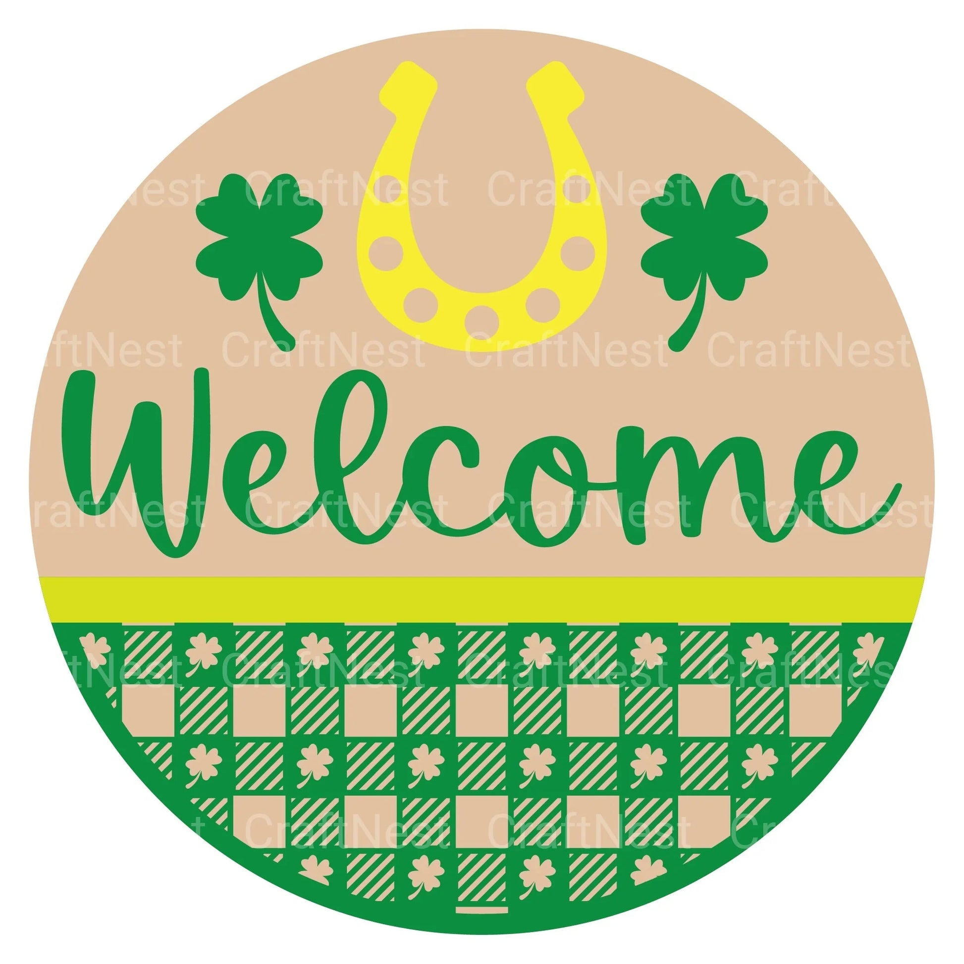 St. Patrick's Day Round Sign SVG Bundle - CraftNest - Digital Crafting and Art