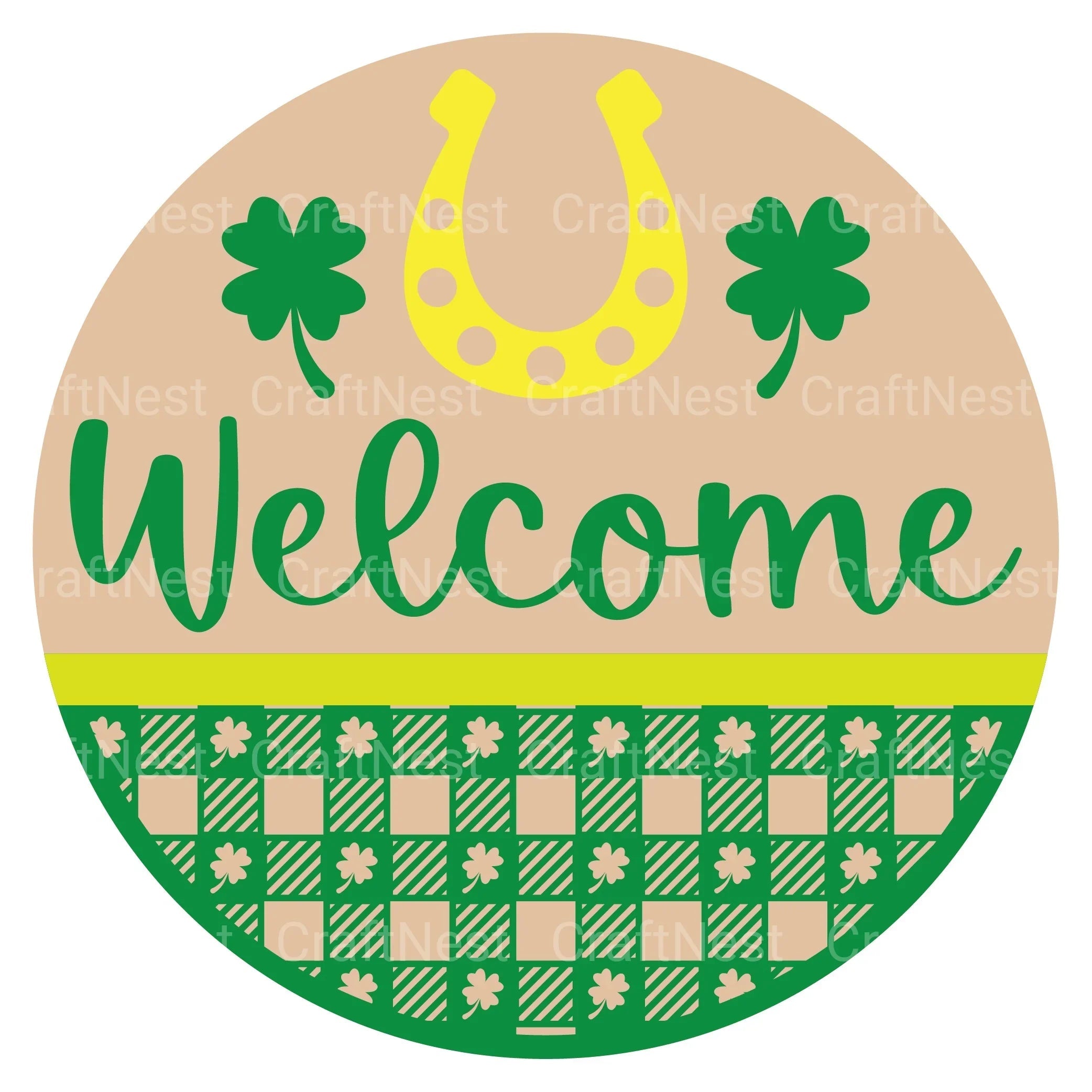 St. Patrick's Day Round Sign SVG Bundle - CraftNest - Digital Crafting and Art