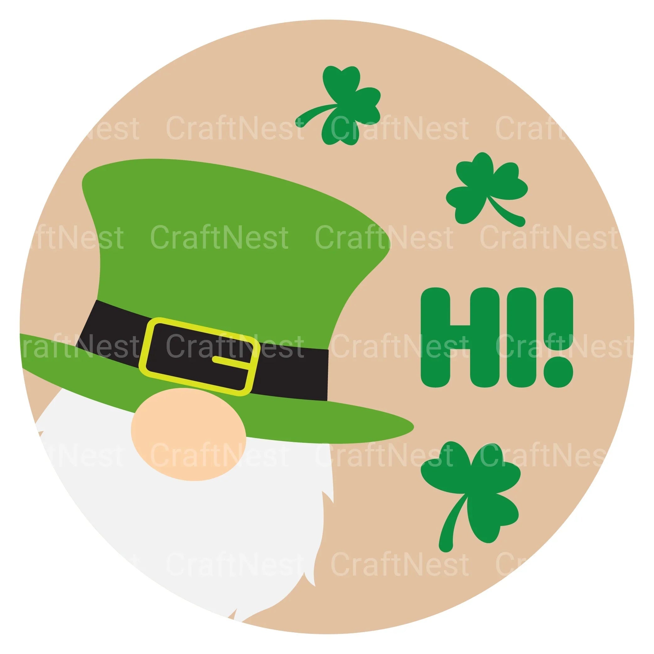 St. Patrick's Day Round Sign SVG Bundle - CraftNest - Digital Crafting and Art