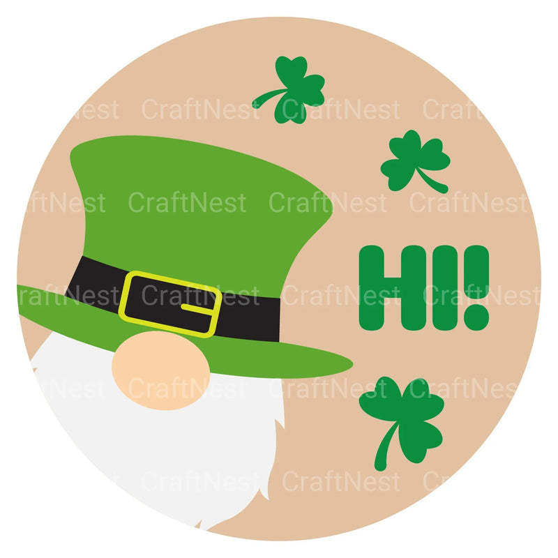 St. Patrick's Day Round Sign SVG Bundle - CraftNest - Digital Crafting and Art