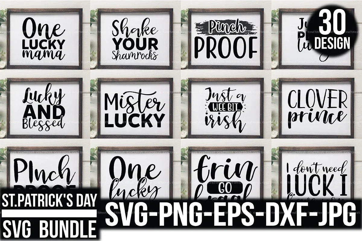 St. Patrick's Day Quotes SVG Bundle