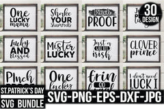 St. Patrick's Day Quotes SVG Bundle - CraftNest - Digital Crafting and Art