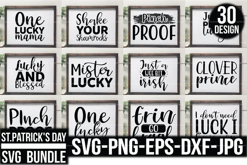 St. Patrick's Day Quotes SVG Bundle - CraftNest - Digital Crafting and Art