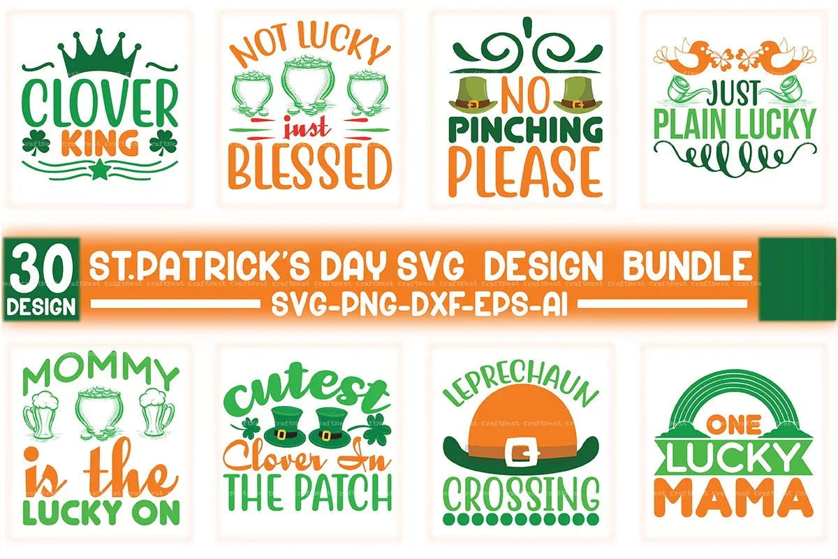 St. Patrick's Day SVG Design Bundle