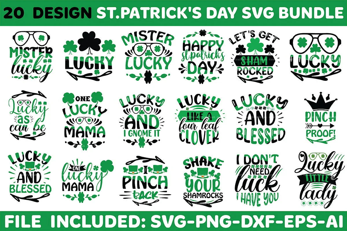 St. Patrick's Day SVG Design Bundle