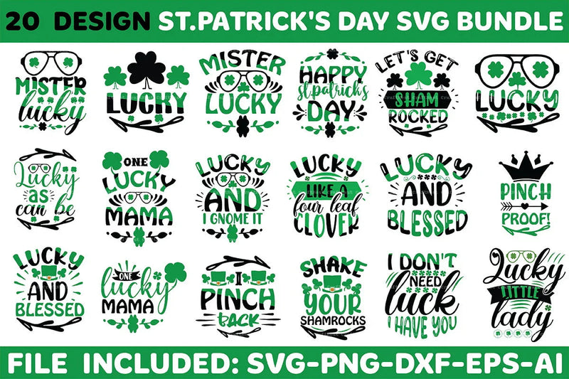 St. Patrick's Day SVG Design Bundle 11 - CraftNest - Digital Crafting and Art