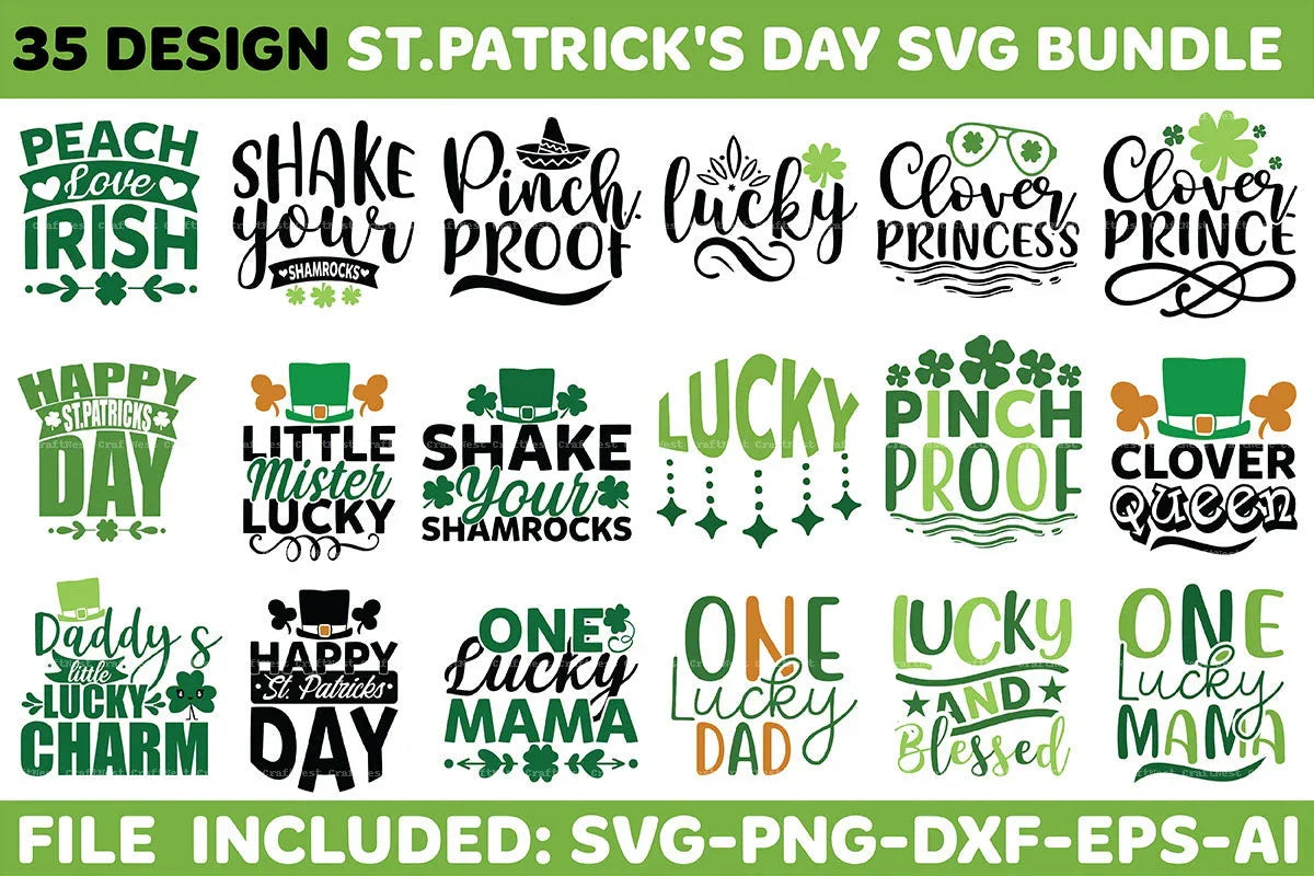 St. Patrick's Day SVG Design Bundle