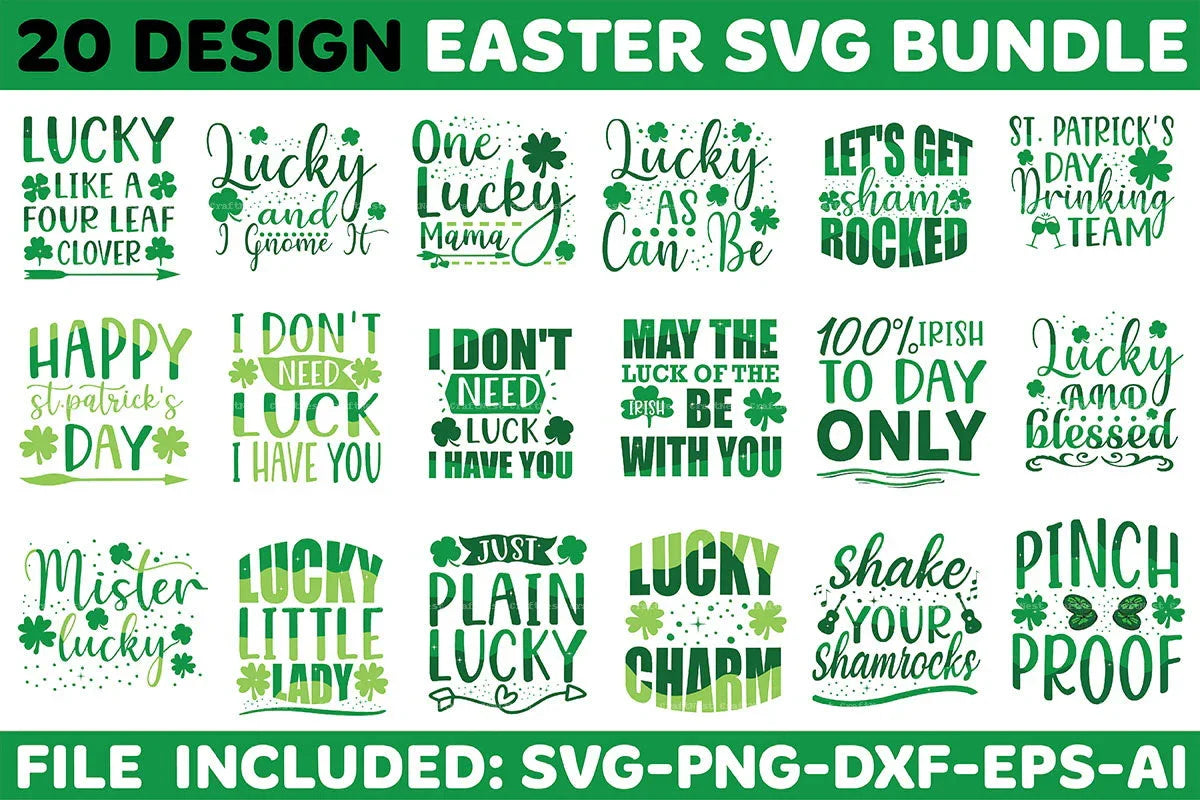 St. Patrick's Day SVG Design Bundle 6 - CraftNest - Digital Crafting and Art