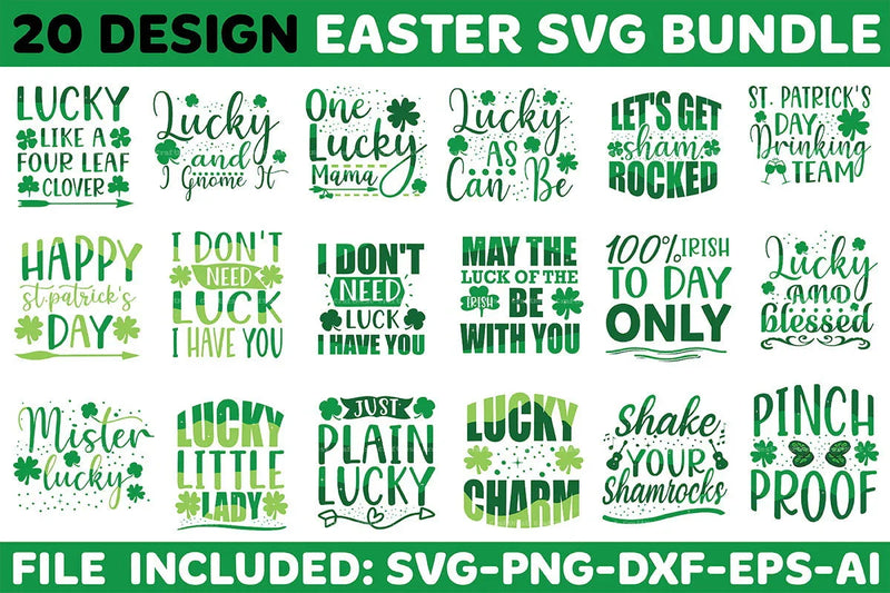 St. Patrick's Day SVG Design Bundle 6 - CraftNest - Digital Crafting and Art
