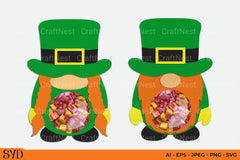 St Patrick's Gnome Candy Dome SVG Bundle - CraftNest - Digital Crafting and Art