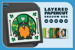St. Patrick's Day Gnome Papercut SVG Bundle - CraftNest - Digital Crafting and Art