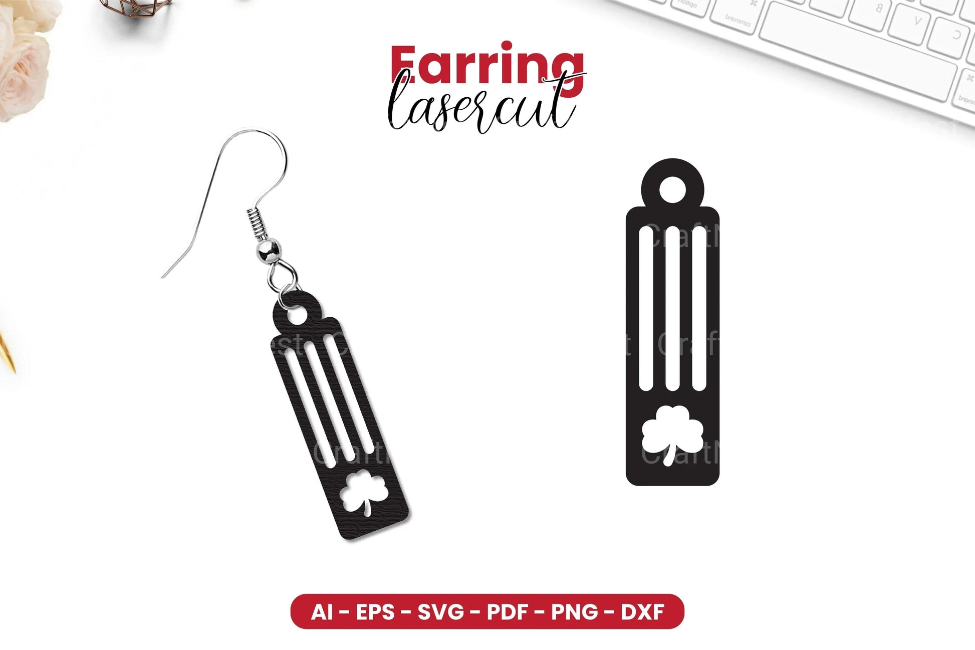 St Patrick's Day Earring Lasercut SVG Bundle - CraftNest - Digital Crafting and Art