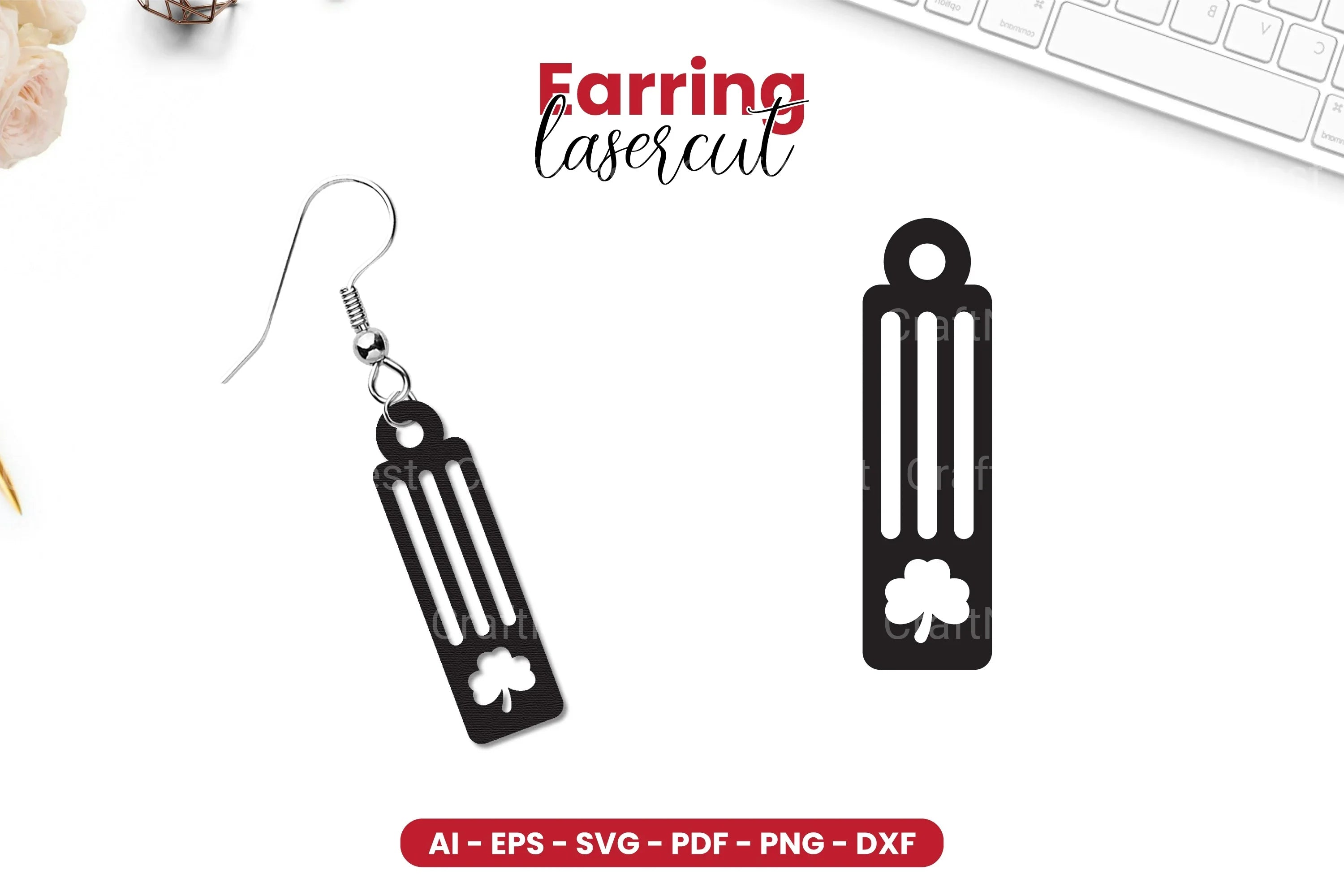 St Patrick's Day Earring Lasercut SVG Bundle - CraftNest - Digital Crafting and Art