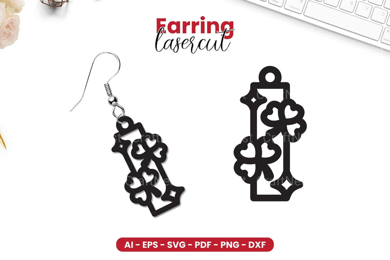 St Patrick's Day Earring Lasercut SVG Bundle - CraftNest - Digital Crafting and Art