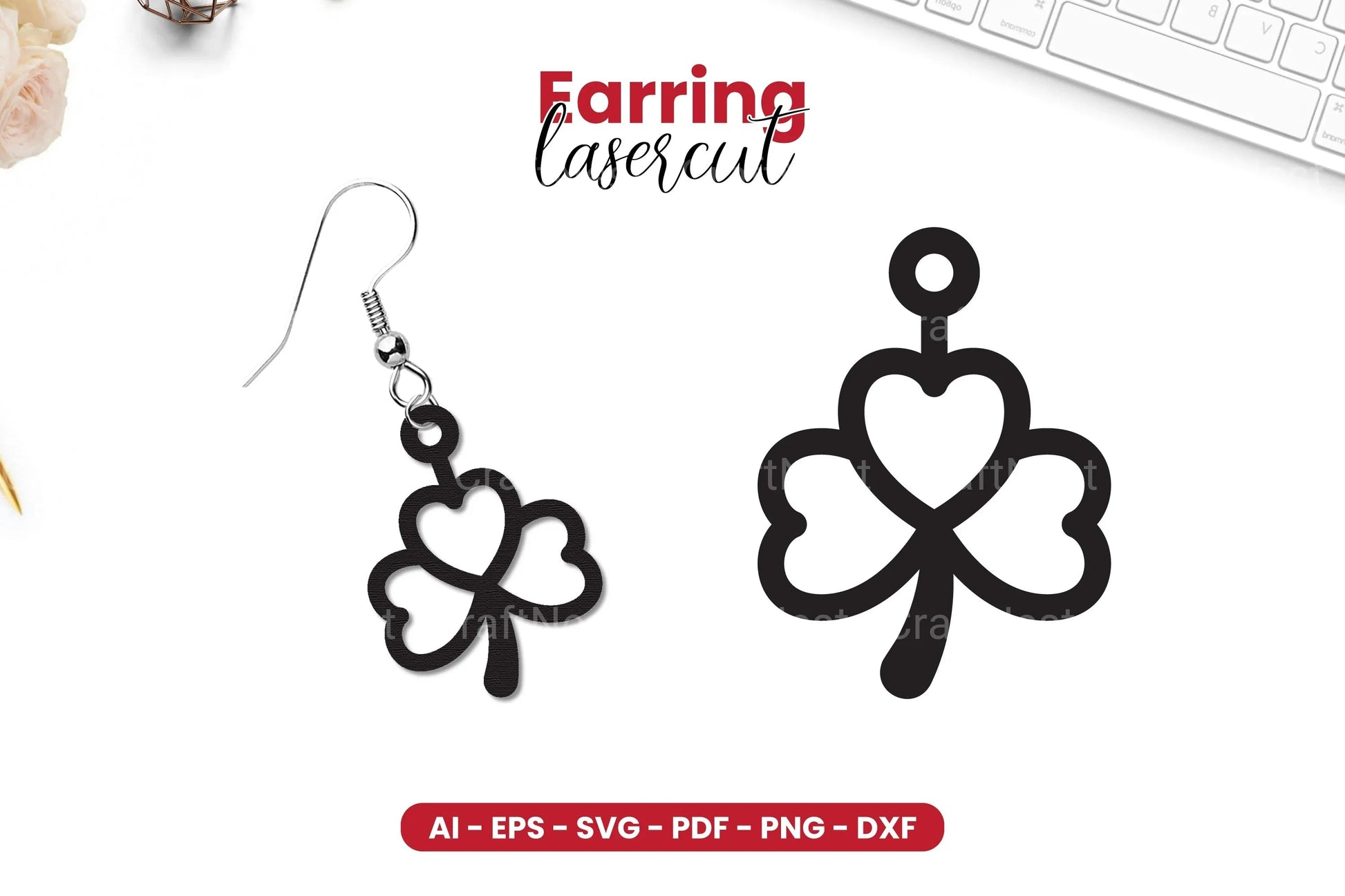 St Patrick's Day Earring Lasercut SVG Bundle - CraftNest - Digital Crafting and Art