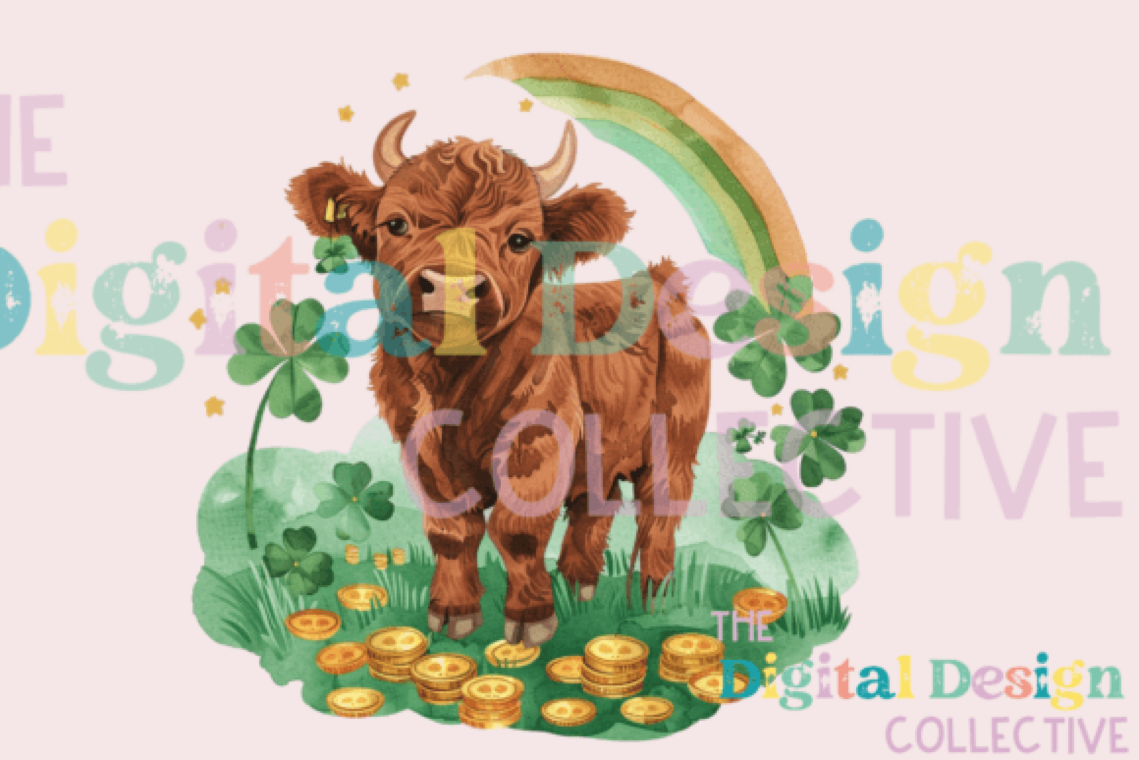 St. Patrick's Day Cow Clipart Bundle