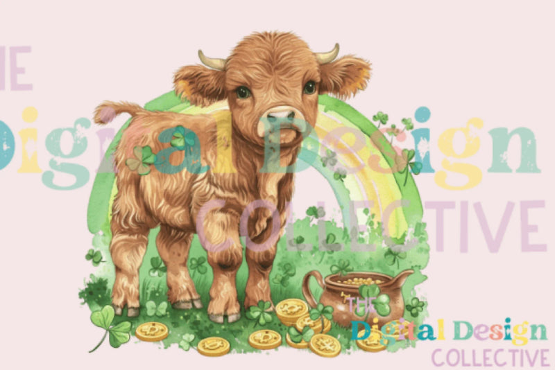 St. Patrick's Day Cow Clipart Bundle - CraftNest - Digital Crafting and Art