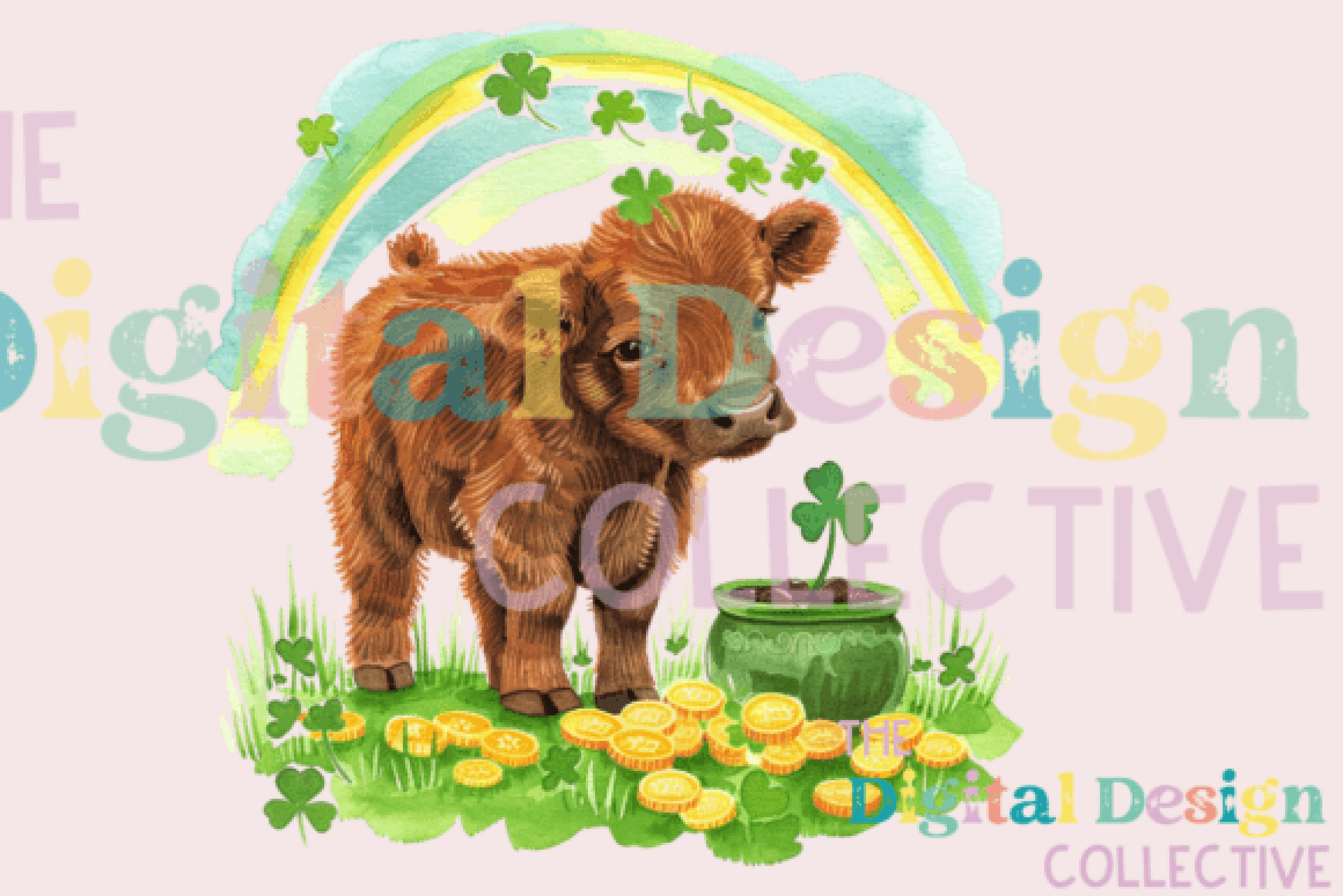 St. Patrick's Day Cow Clipart Bundle - CraftNest - Digital Crafting and Art