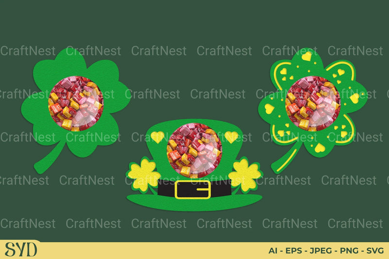 St. Patrick's Candy Holder SVG Bundle - CraftNest - Digital Crafting and Art