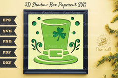 St Patrick's Day Hat 3D Shadow Box Clipart Bundle - CraftNest - Digital Crafting and Art